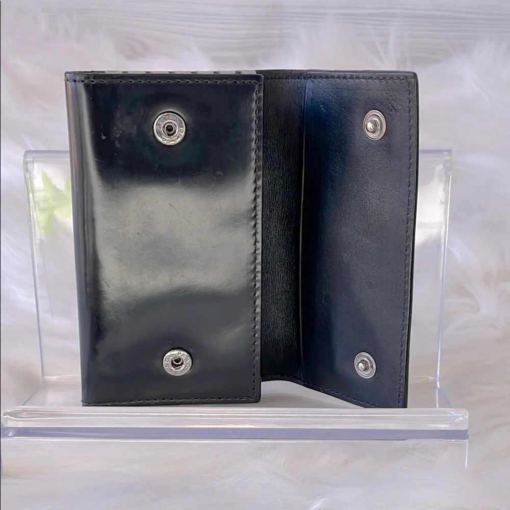 Prada Black and Gray Key Holder